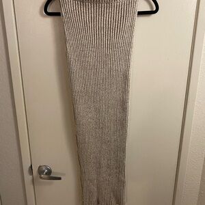 Elegant Cream Knit Dress